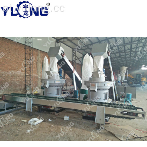 YULONG XGJ560 máquina de aglomerado de madeira de acácia de biomassa